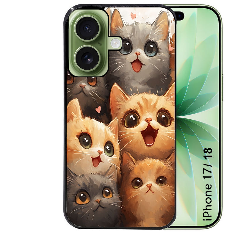Coque pour Iphone 18 / PRO / PRO MAX / 18E chat smile