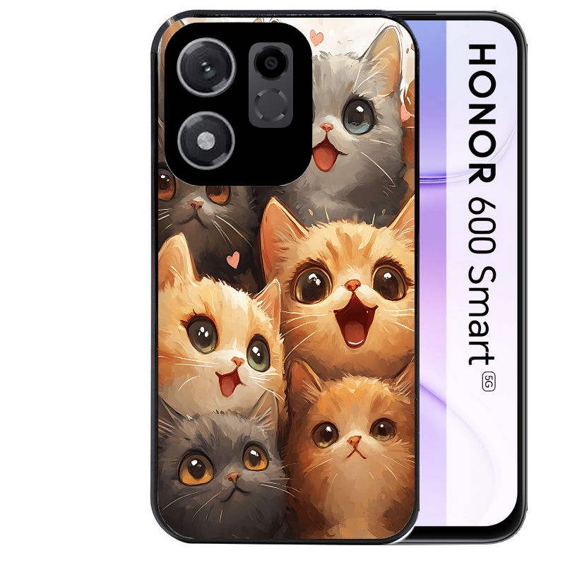Coque pour Honor 600 SMART chat smile