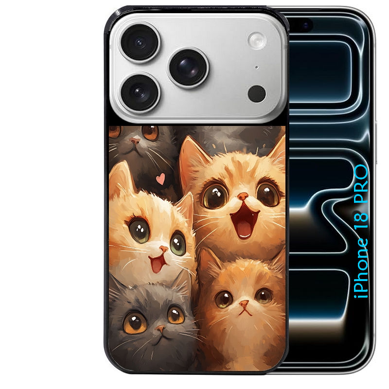 Coque pour Iphone 18 / PRO / PRO MAX / 18E chat smile