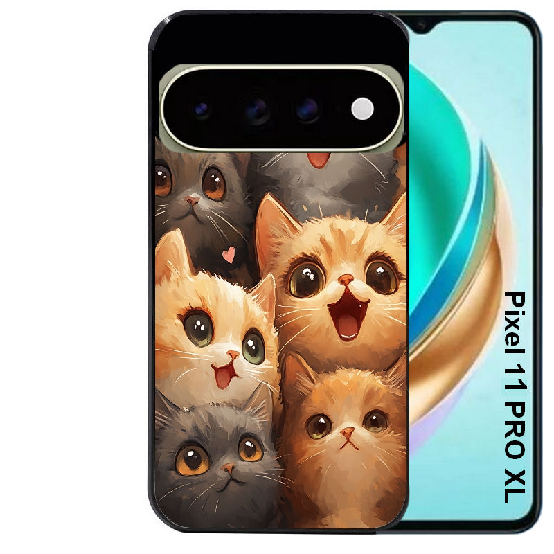 Coque pour Pixel 10 / 11 / PRO / XL chat smile