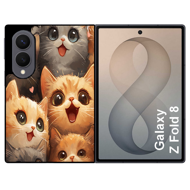 Coque pour Z FOLD 8 chat smile