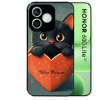 Coque pour Honor 600 LITE chat et coeur prenom