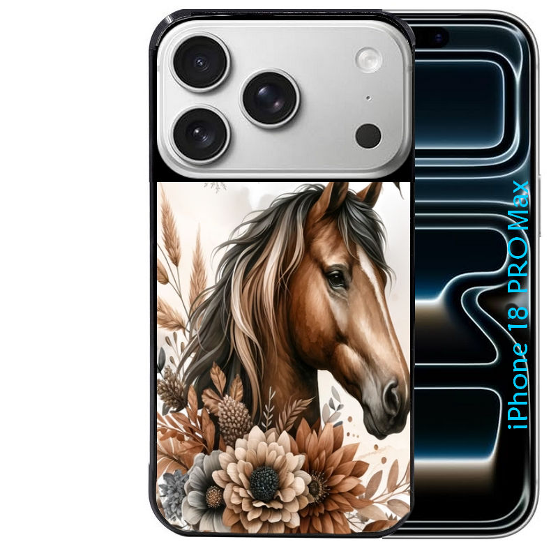 Coque pour Iphone 18 / PRO / PRO MAX / 18E cheval automne