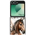 Coque pour Z FLIP 6 7 8 cheval automne