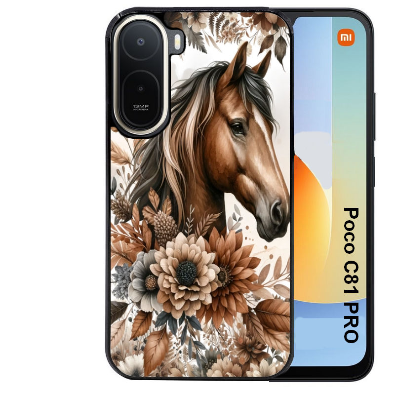 Coque pour POCO C81 PRO cheval automne