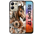 Coque pour Redmi 17 et 17C 4G 5G cheval automne