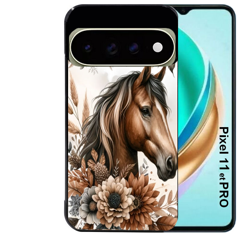 Coque pour Pixel 10 / 11 / PRO / XL cheval automne