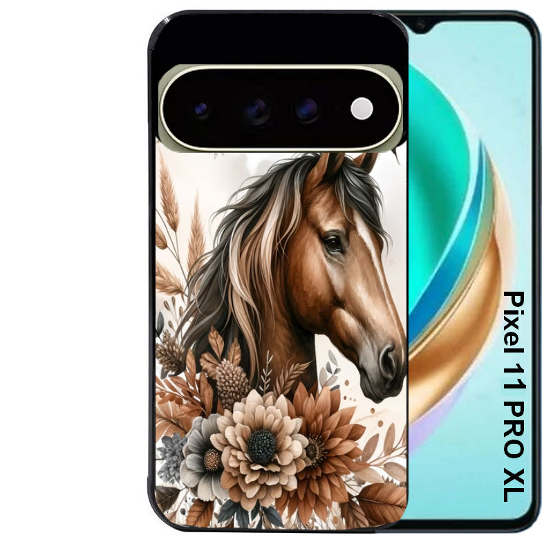 Coque pour Pixel 10 / 11 / PRO / XL cheval automne