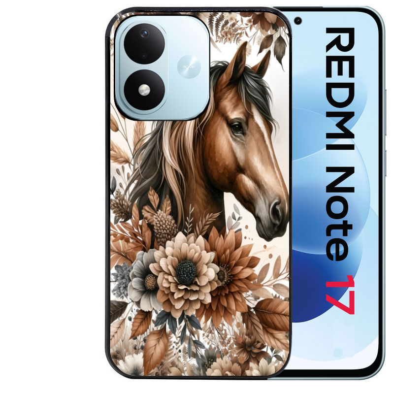 Coque pour Redmi Note 17 et PRO 4G 5G Max cheval automne