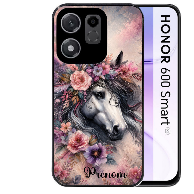 Coque pour Honor 600 SMART personnalisée cheval boho