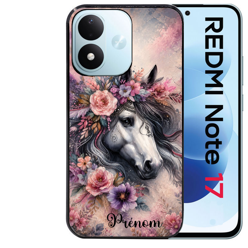 Coque pour Redmi Note 17 et PRO 4G 5G Max personnalisée cheval boho