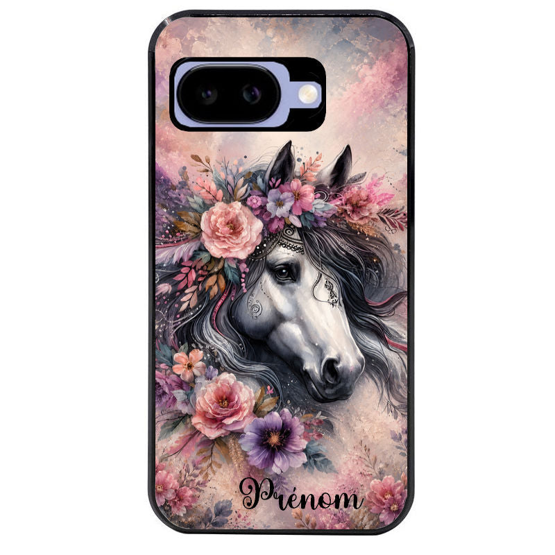 Coque pour Pixel 8A 9A 10A personnalisée cheval boho