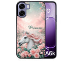 Coque pour Oppo A6 A6 A6K personnalisée cheval floral