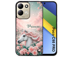 Coque pour POCO C95 PRO personnalisée cheval floral