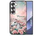 Coque pour Z FOLD 8 ULTRA personnalisée cheval floral
