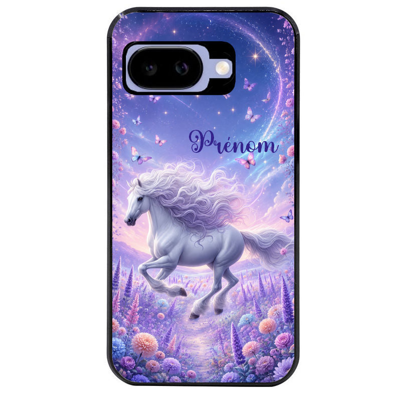 Coque pour Pixel 8A 9A 10A personnalisée cheval papillon