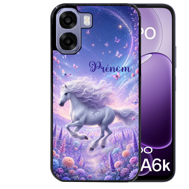 Coque pour Oppo A6 A6 A6K personnalisée cheval papillon