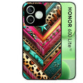 Coque noire pour Honor 600 LITE avec motif chevron texas protection antichoc personnalisée