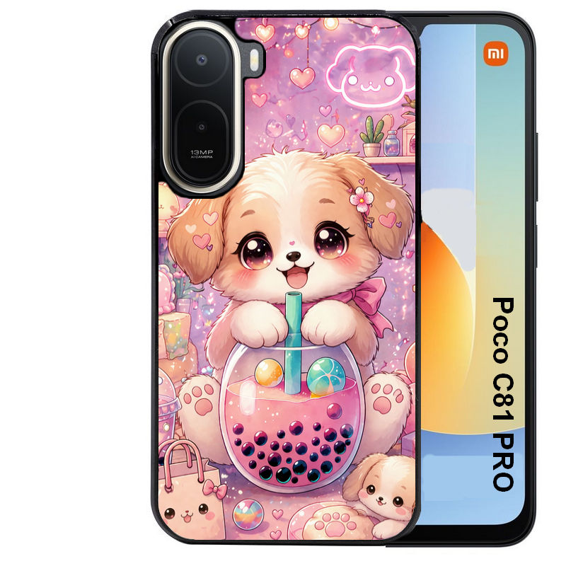 Coque pour POCO C81 PRO chien bubble