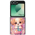 Coque pour Z FLIP 6 7 8 chien bubble