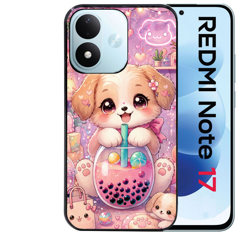 Coque pour Redmi Note 17 et PRO 4G 5G Max chien bubble