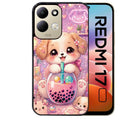 Coque pour Redmi 17 et 17C 4G 5G chien bubble