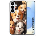 Coque pour Galaxy A08 A18 A28 A38 A58 chien smile