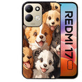 Coque pour Redmi 17 et 17C 4G 5G chien smile