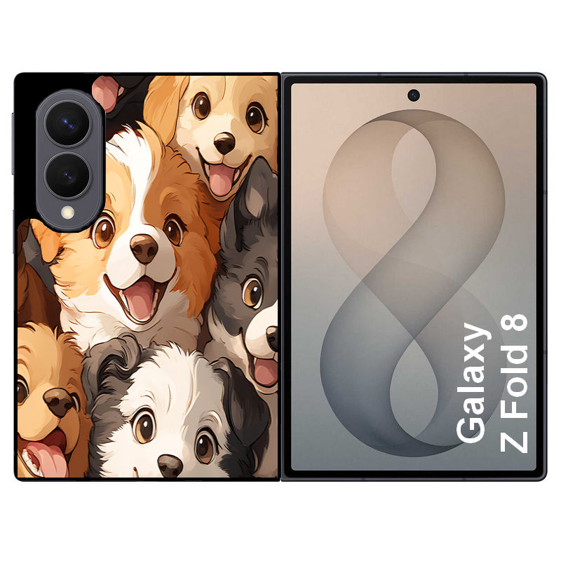 Coque pour Z FOLD 8 chien smile