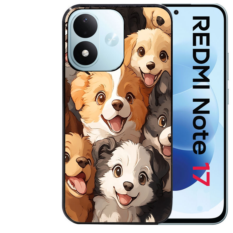 Coque pour Redmi Note 17 et PRO 4G 5G Max chien smile