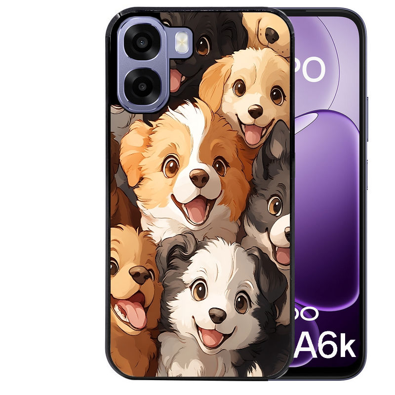 Coque pour Oppo A6 A6 A6K chien smile