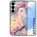 Coque pour Galaxy A08 A18 A28 A38 A58 chouette cerisier