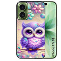 Coque pour Iphone 18 / PRO / PRO MAX / 18E chouette violette