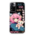 Coque taperso pour Redmi Note 11 4G PRO 5G 11S avec motif anime et chat protection antichoc personnalisée