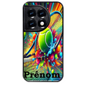 Coque noire taperso pour OnePlus 11 et 12 avec motif tennis color personnalisee protection antichoc personnalisée
