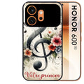 Coque noire taperso pour Honor 600 et 600 PRO avec motif musique cle sol personnalisee protection antichoc personnalisée