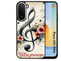 Coque pour POCO C81 PRO personnalisée musique cle sol