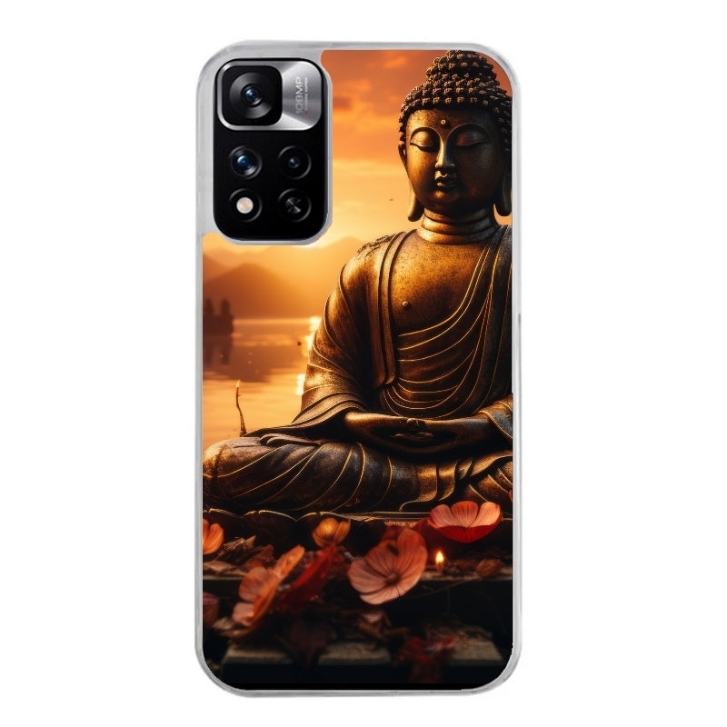 Coque taperso pour Redmi Note 12 4G 5G PRO 4G avec motif bouddha et soleil protection antichoc personnalisée