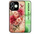 Coque noire pour Honor 600 LITE avec motif coeur et fleur personnaliséee protection antichoc personnalisée
