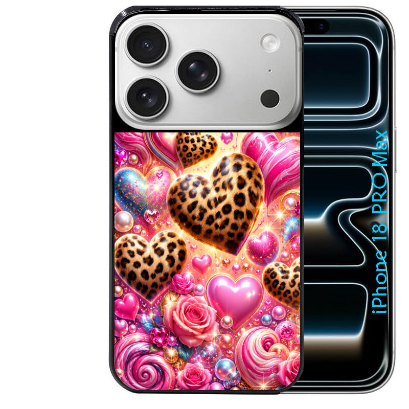 Coque pour Iphone 18 / PRO / PRO MAX / 18E coeur candy