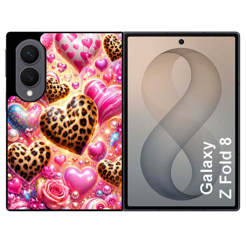 Coque pour Z FOLD 8 coeur candy
