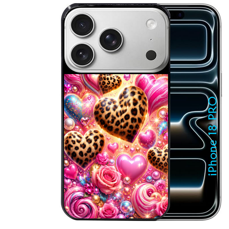 Coque pour Iphone 18 / PRO / PRO MAX / 18E coeur candy