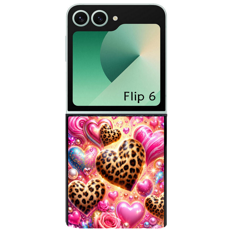 Coque pour Z FLIP 6 7 8 coeur candy