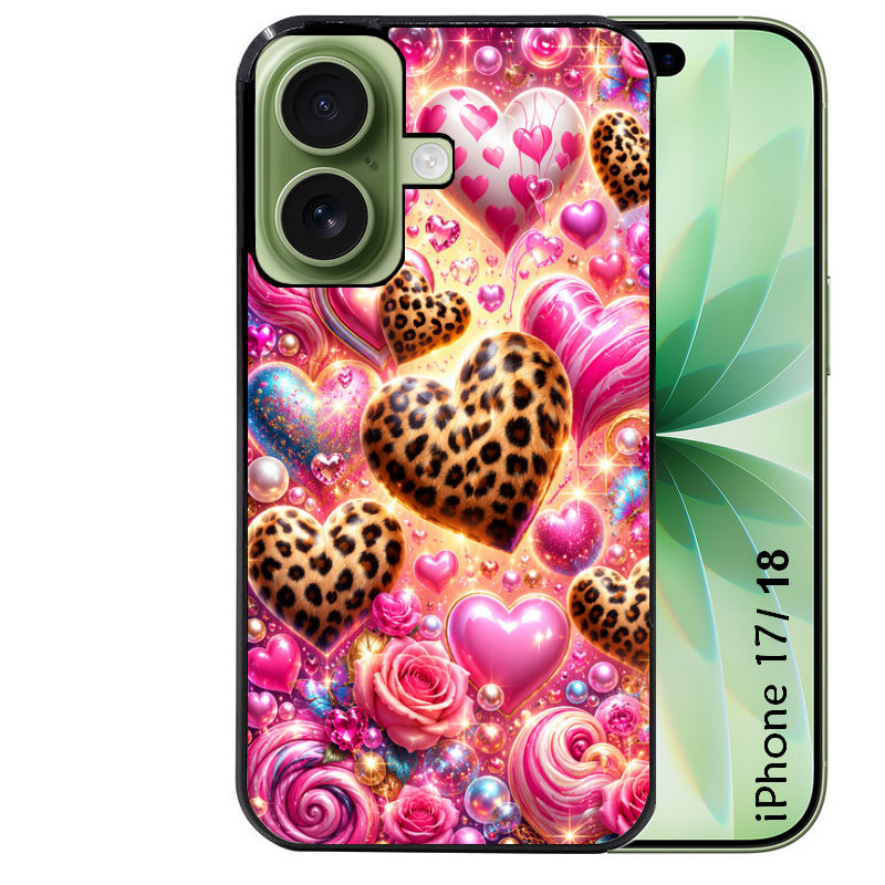 Coque pour Iphone 18 / PRO / PRO MAX / 18E coeur candy