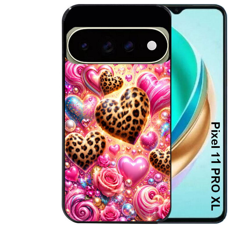 Coque pour Pixel 10 / 11 / PRO / XL coeur candy