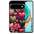 Coque pour Pixel 10 / 11 / PRO / XL coeur et leopard