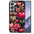 Coque pour Z FOLD 8 ULTRA coeur et leopard