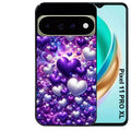 Coque pour Pixel 10 / 11 / PRO / XL coeur violet