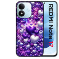 Coque pour Redmi Note 17 et PRO 4G 5G Max coeur violet