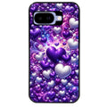 Coque pour Pixel 8A 9A 10A coeur violet